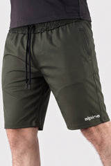 Alpine Men’s Olive Imported Square Mesh Lycra Short