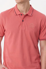 Alpine Men’s Ash Rose Cotton Polo Shirt - Premium Edition