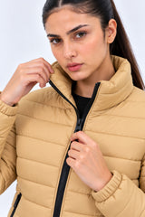 Alpine Women's Puffer Jacket Beige