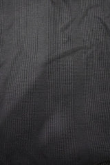 Black Spandex V Neck Knitted Polos