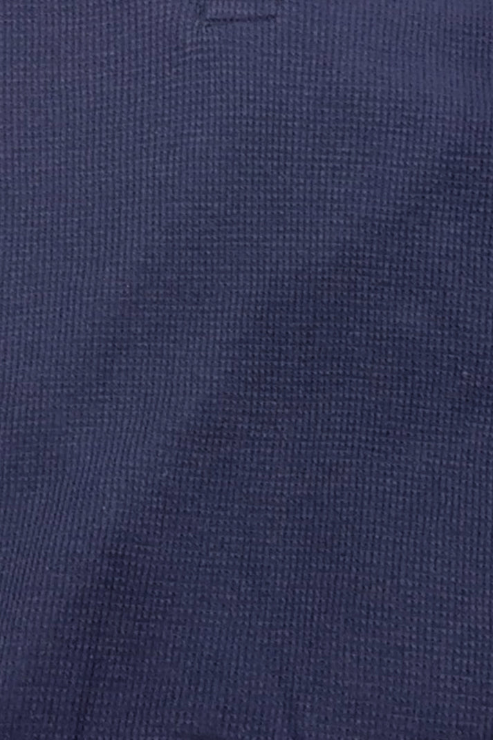 Blue V Neck Knitted Polos