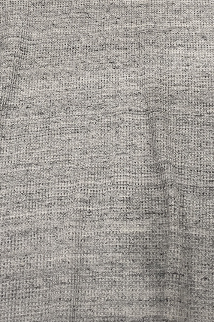 Gray Lines V Neck Knitted Polos