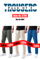 Alpine - Square Mesh Lycra Trouser Bundle Offer - Teal Blue, Olive & Cream White