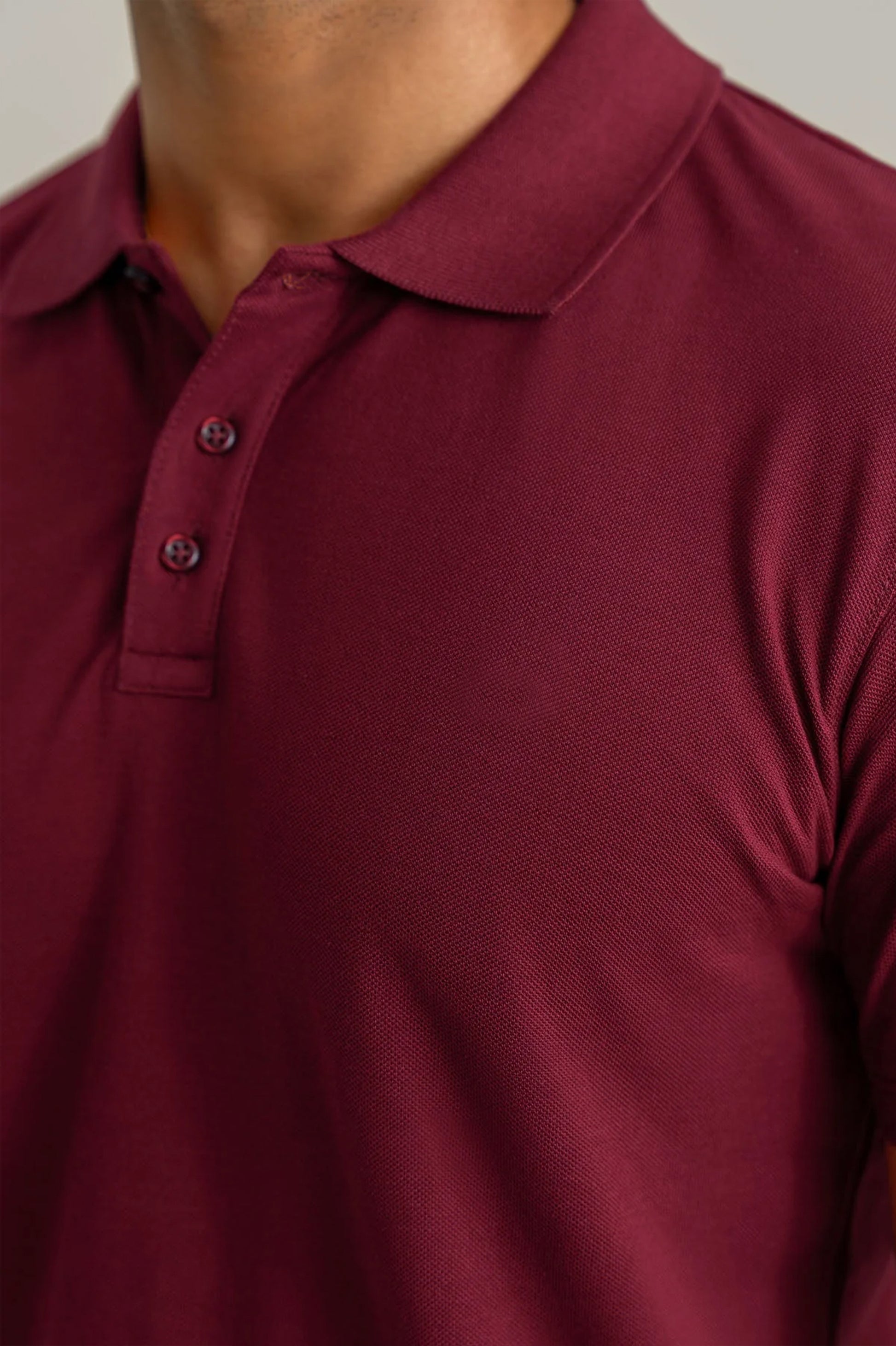 Maroon Basic Polo