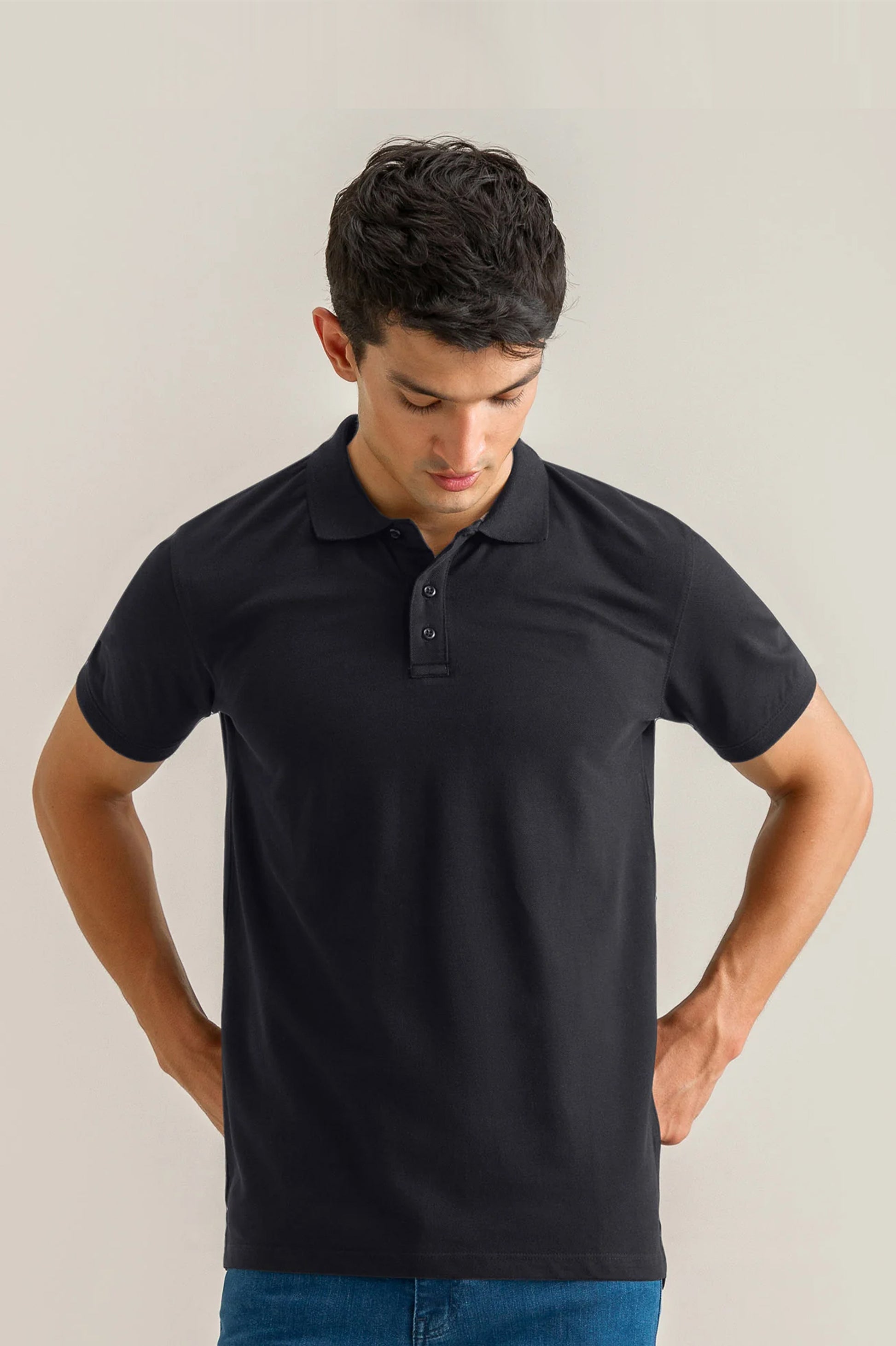 Black Basic Polo