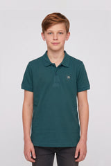 Alpine Kids Minimal Polo Dark Green – Premium Quality