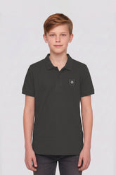 Alpine Kids Minimal Polo Dark Grey – Premium Quality