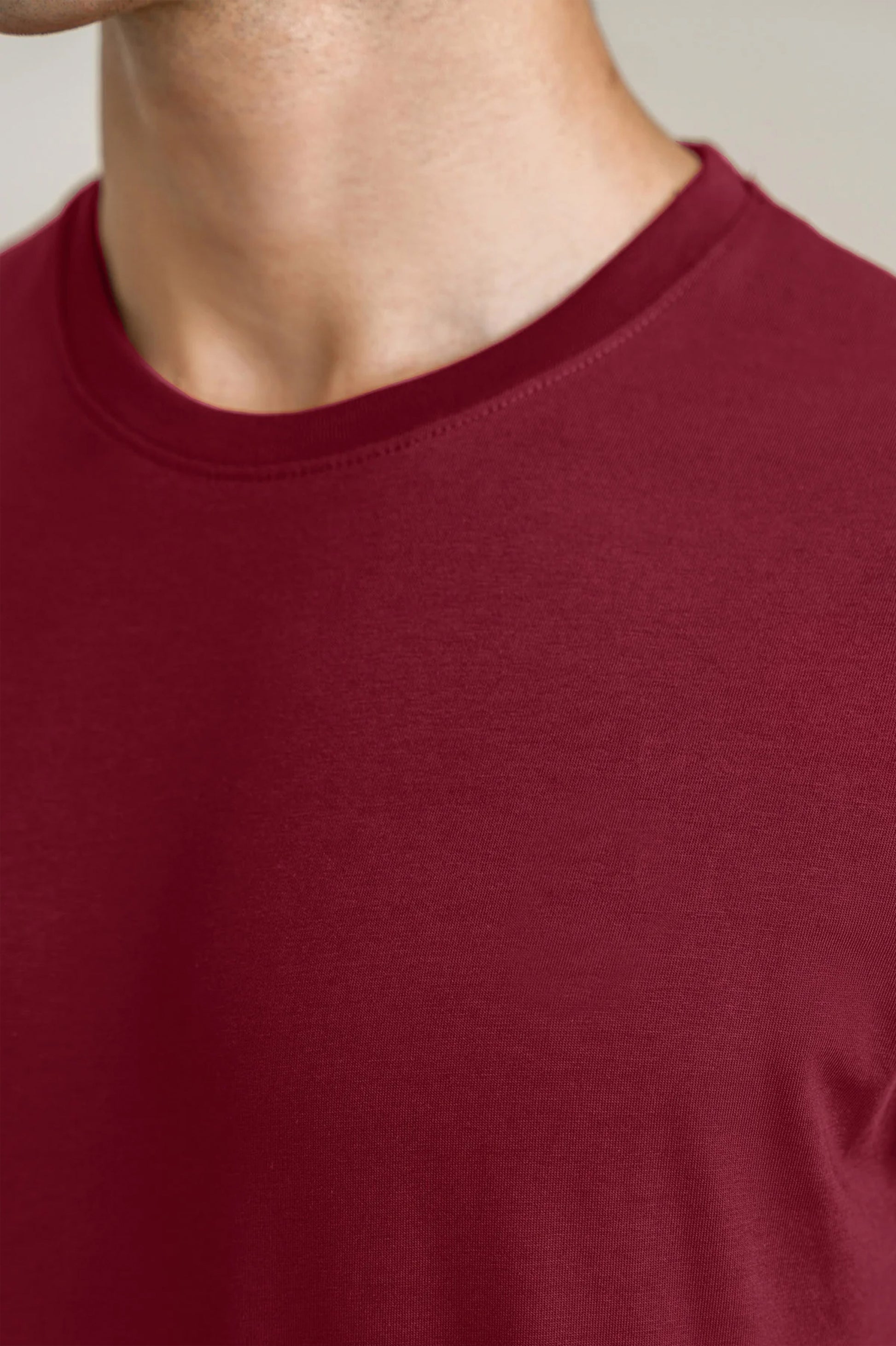 Maroon Basic Tee