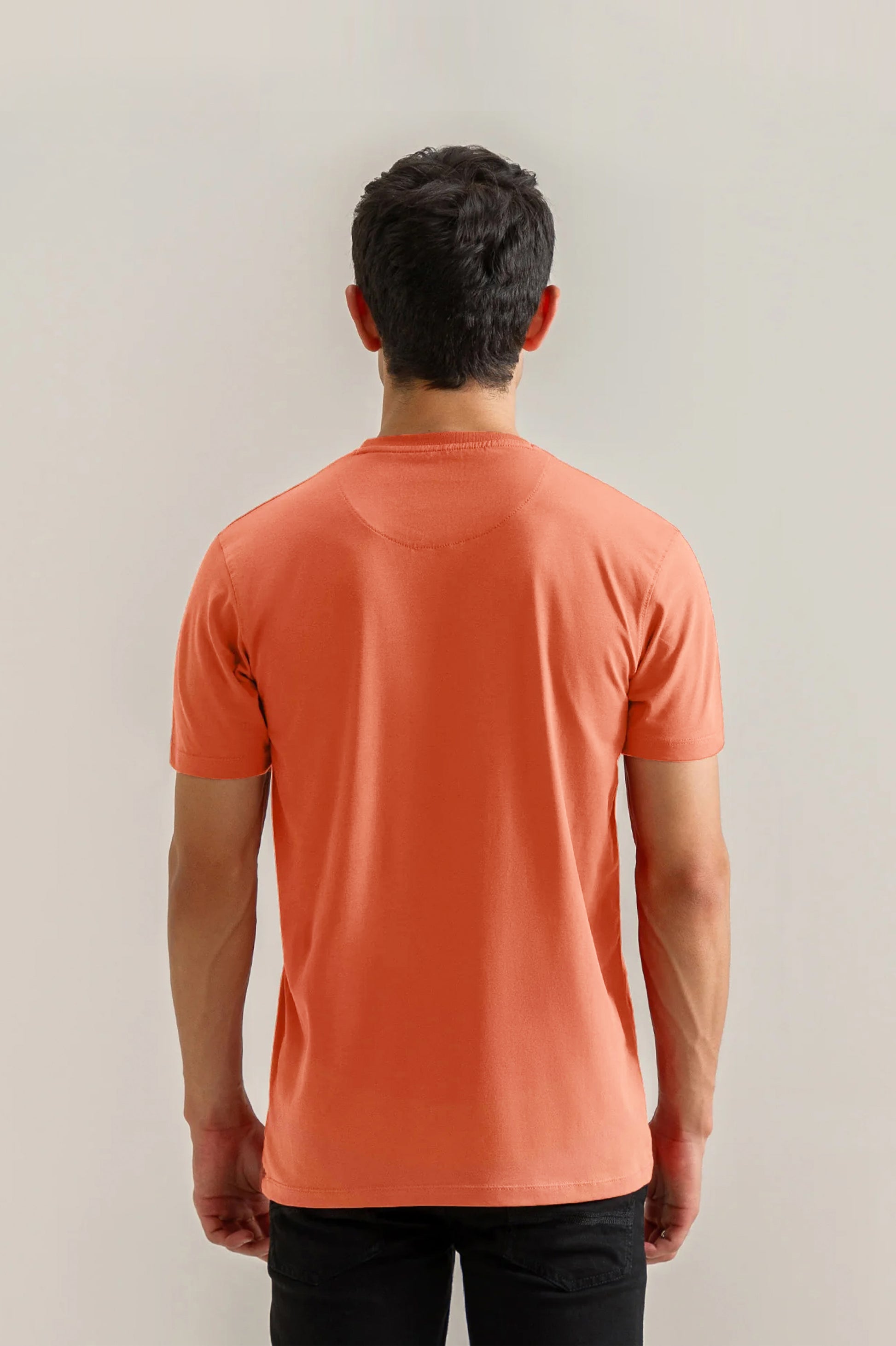 Peach Basic Tee