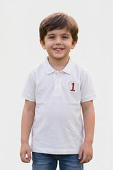 Alpine Kids Polo Shirt White – Premium Cotton