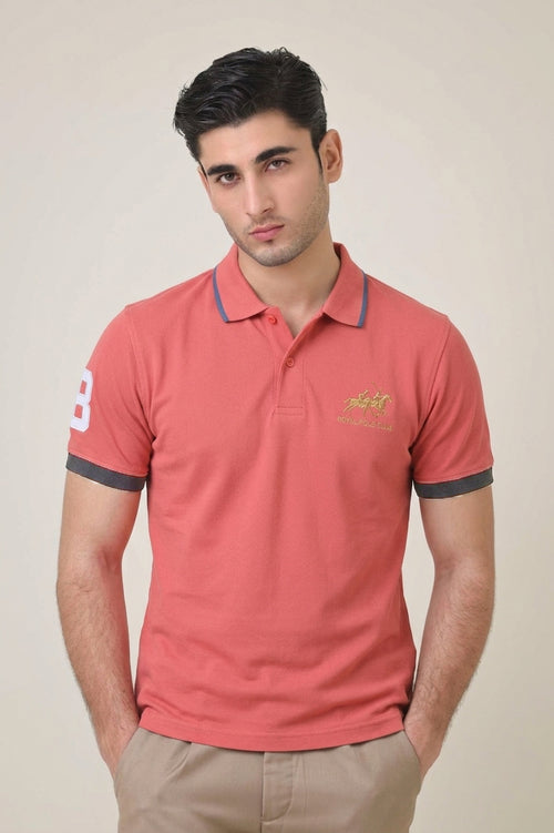 Alpine Men’s - Ash Rose Cotton Polo Shirt