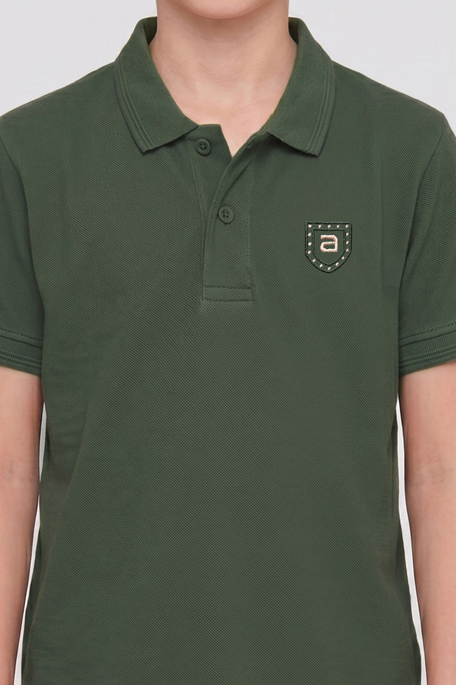 Alpine Kids Minimal Polo Light Green – Premium Quality Main Image