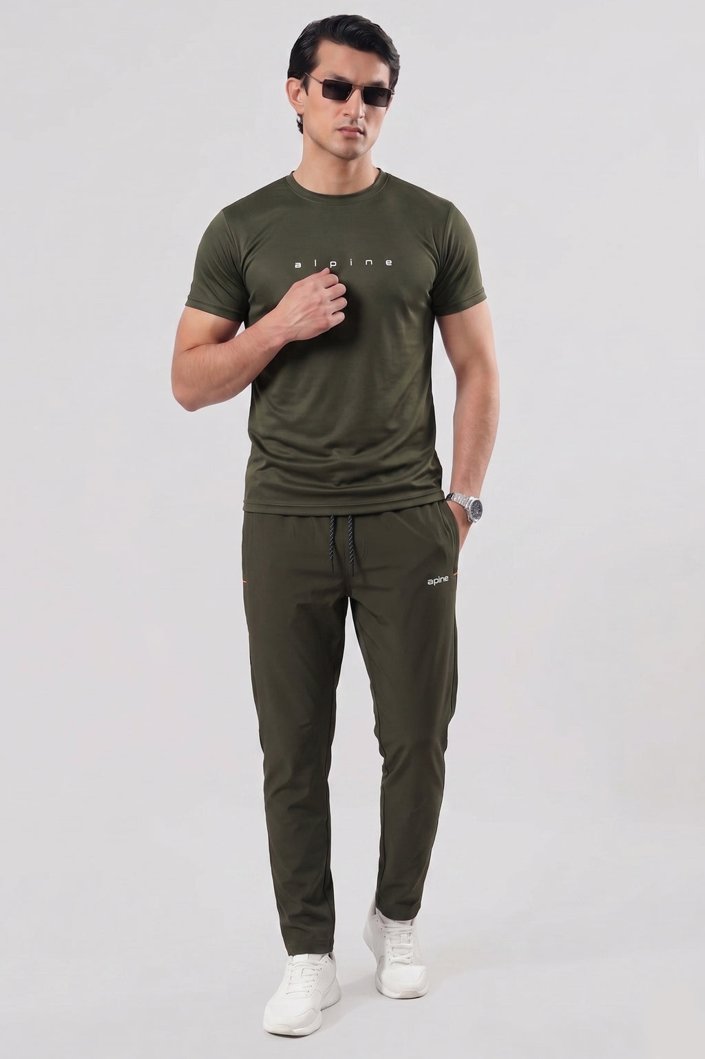 Alpine Men's - Imported Tracksuit - Olive