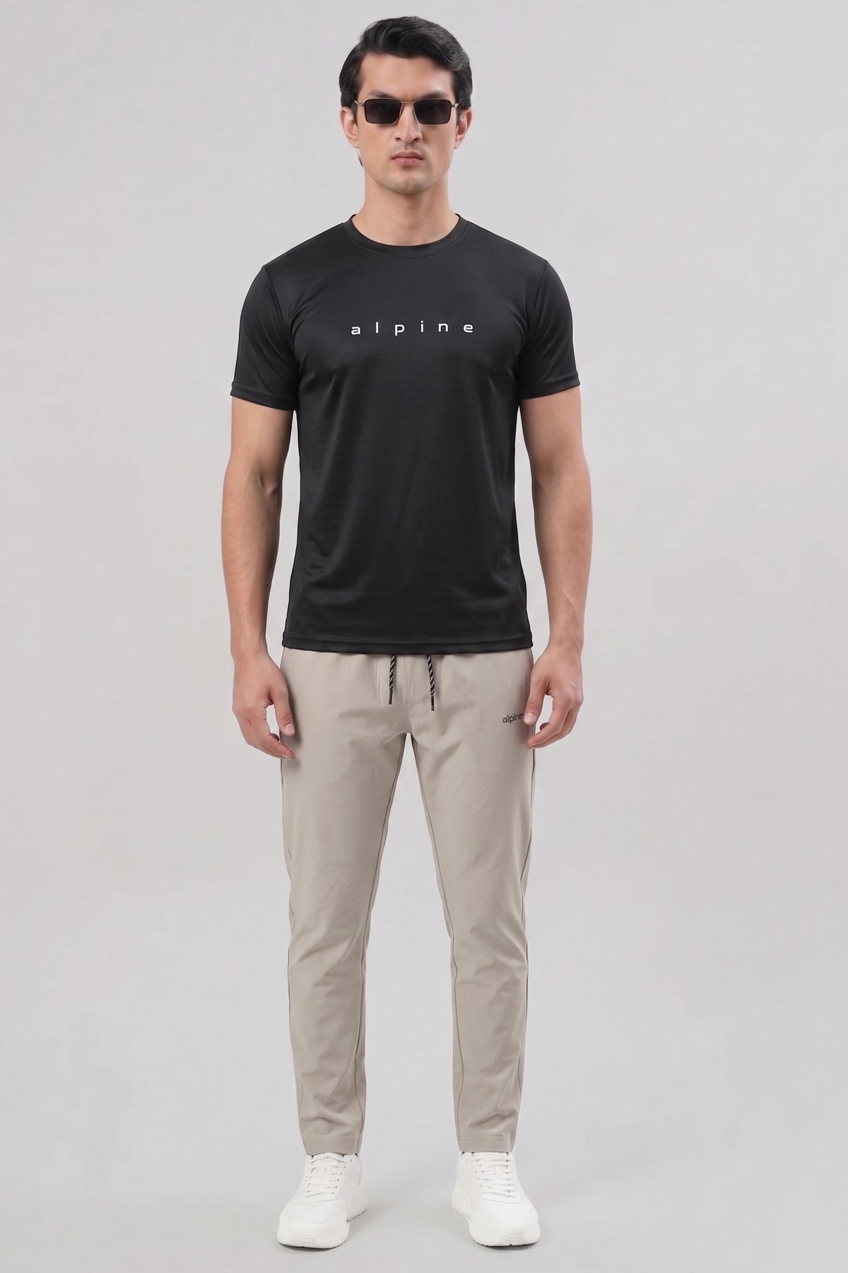 Alpine Men's - Imported Tracksuit - Sand Black