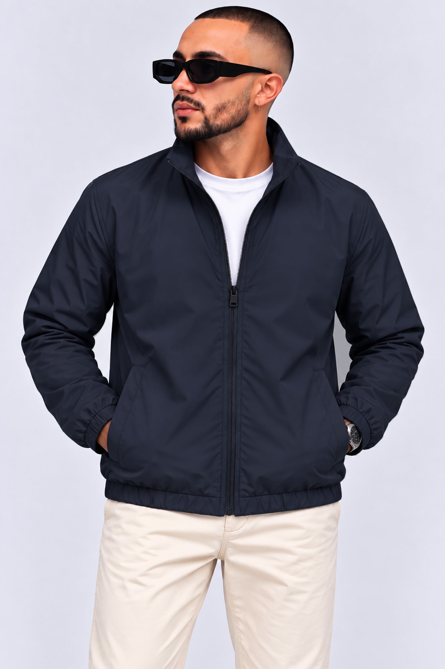 Alpine Men’s Wind Breaker Navy Blue