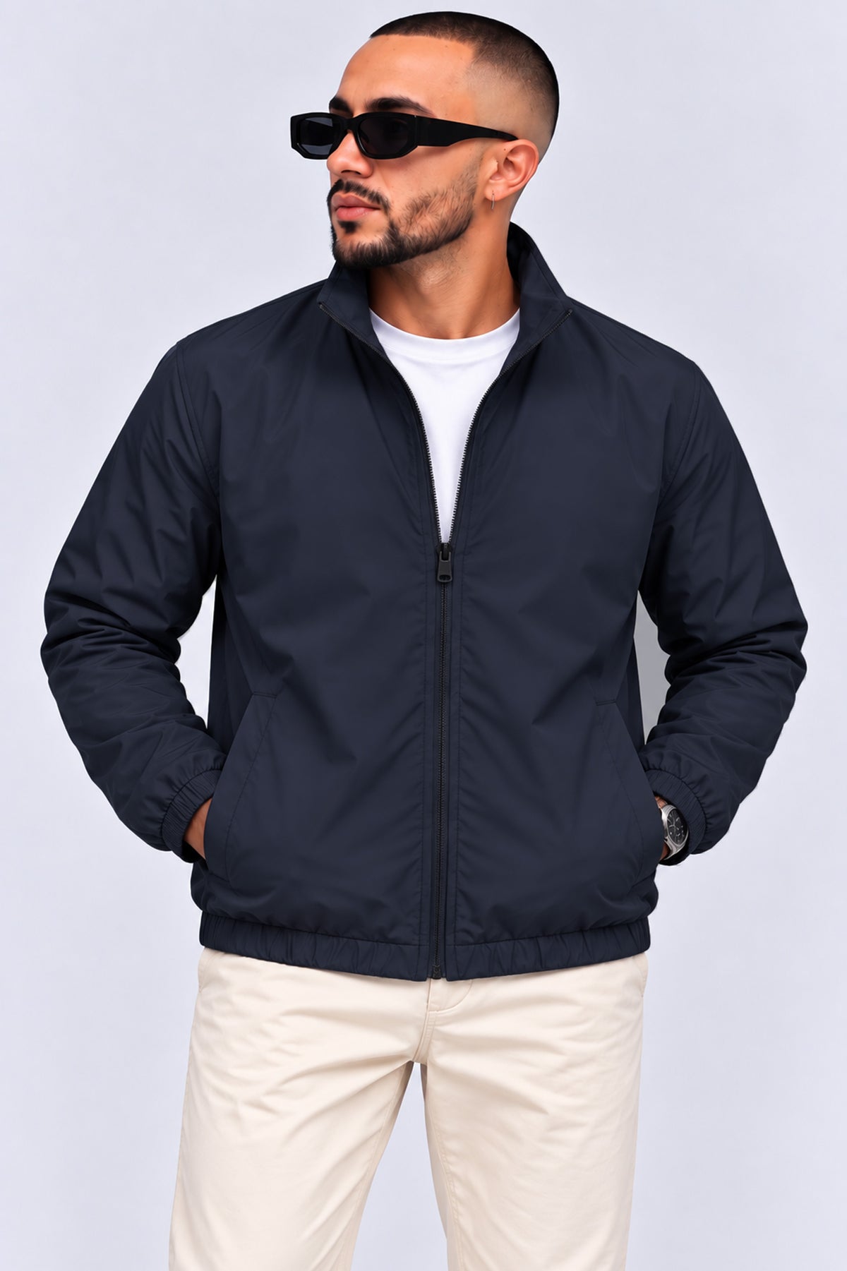 Alpine Men’s Wind Breaker Navy Blue