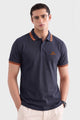Alpine Men’s Smart Casual Cotton PQ Polo – Blue