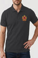 Alpine Men’s Dark Grey Cotton Polo Shirt - Crown Edition