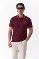 Alpine Men’s Maroon Cotton Polo Shirt - Limited Edition