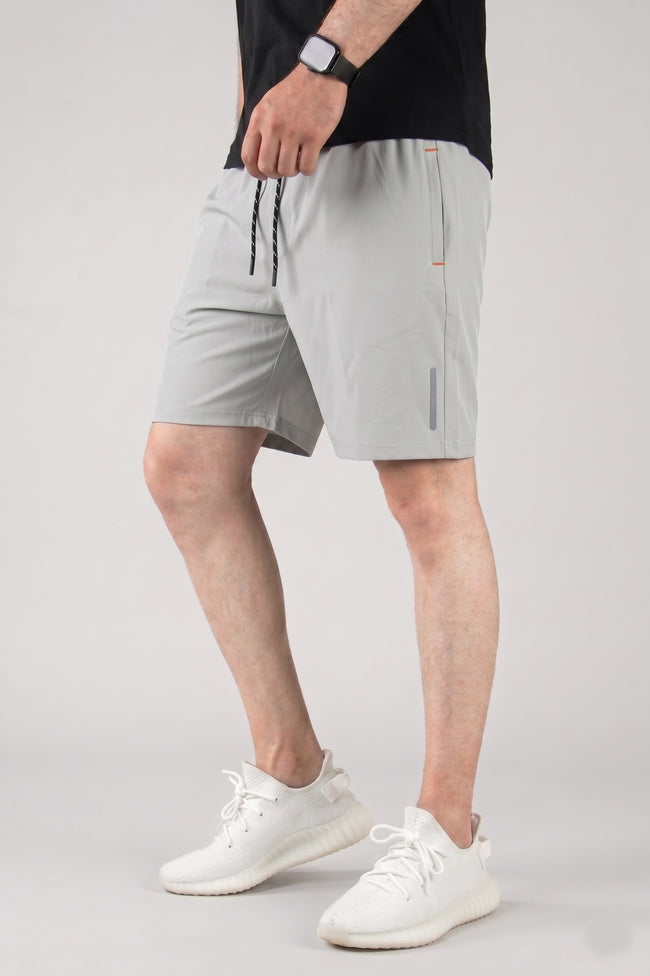 Alpine Men’s Silver Grey Performance Training Shorts Hover Image