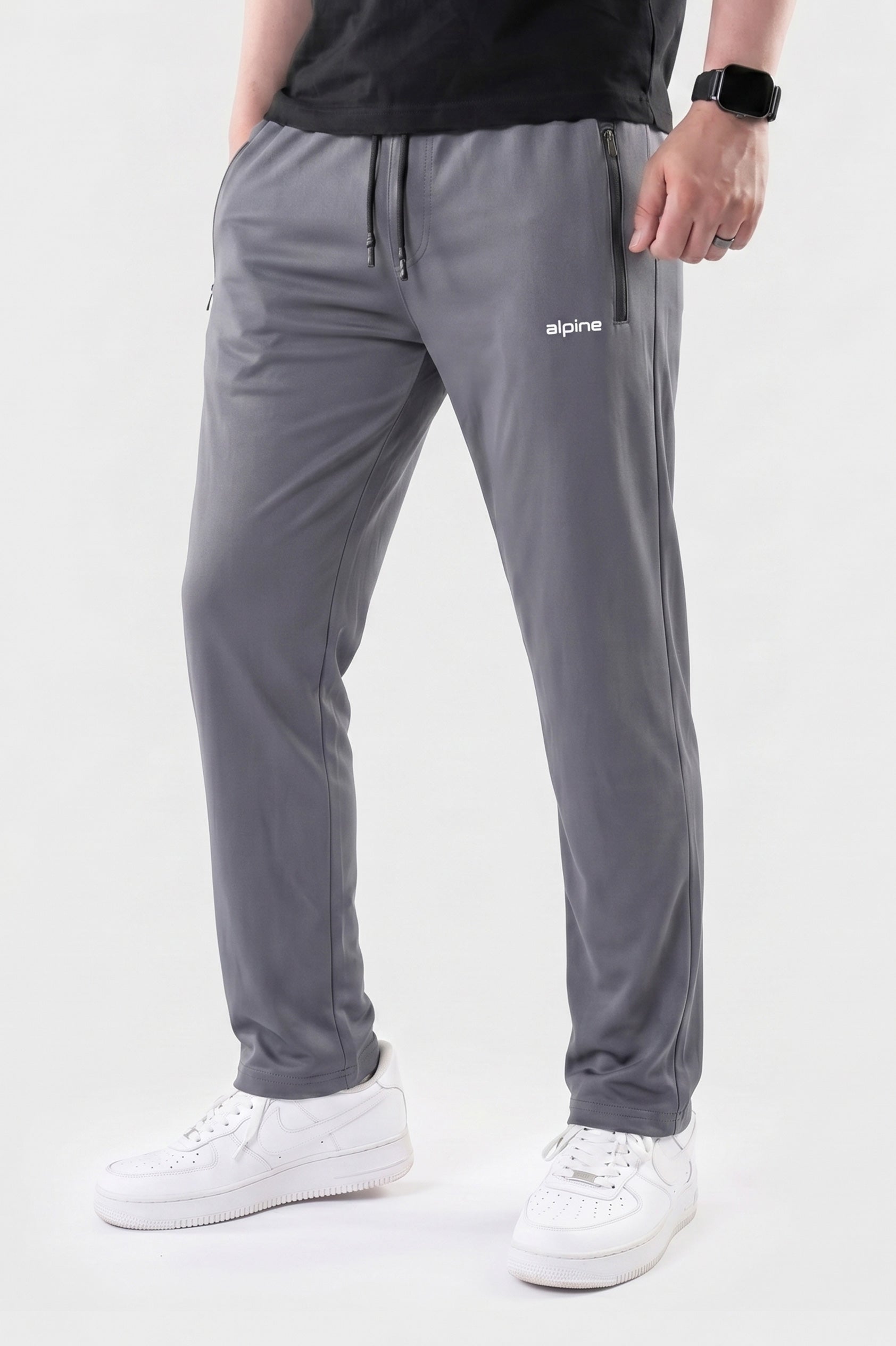 Alpine Men’s Grey Performance Trousers – Active Fit Edition