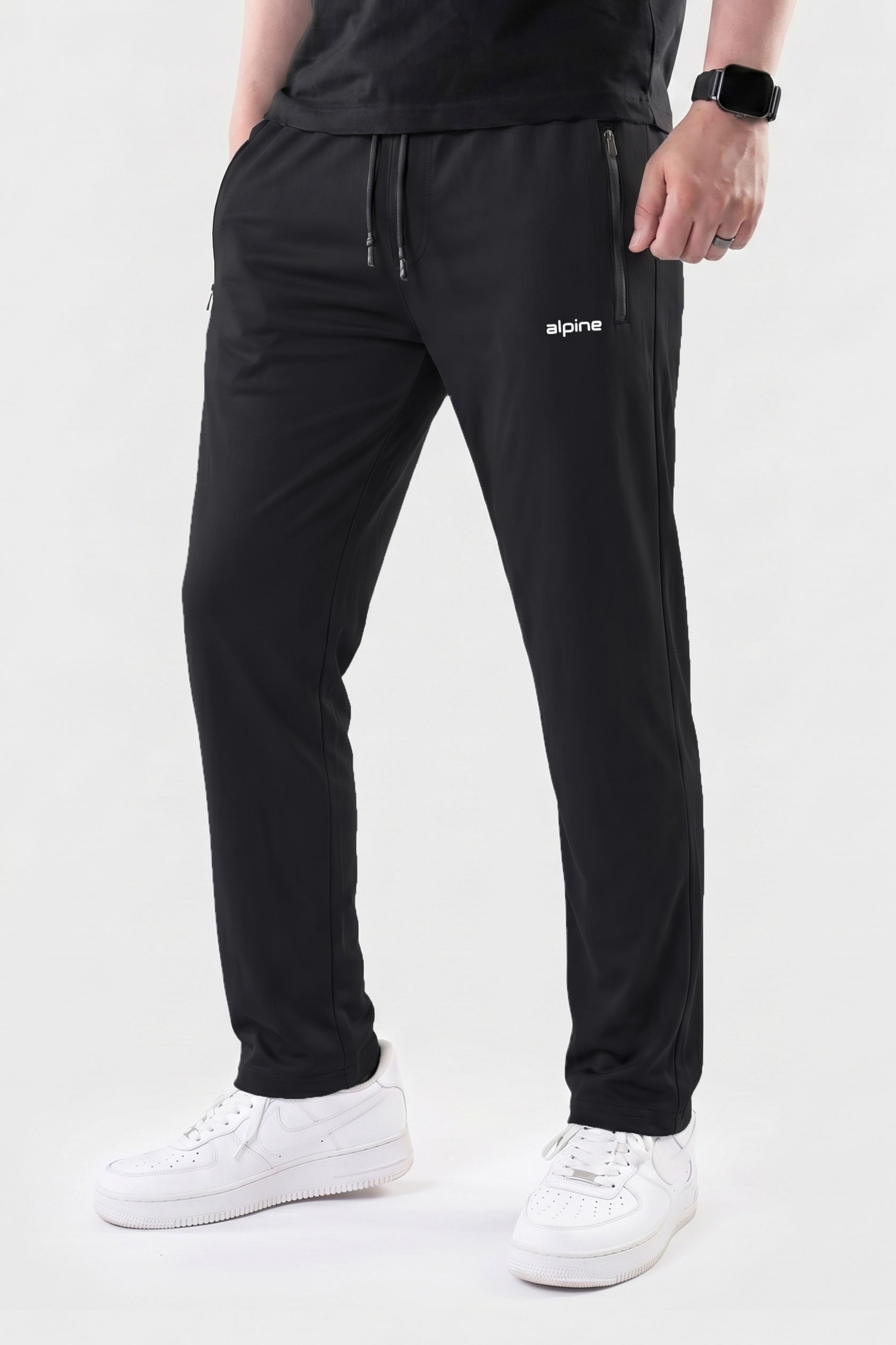 Alpine Men’s Black Performance Trousers – Active Fit Edition