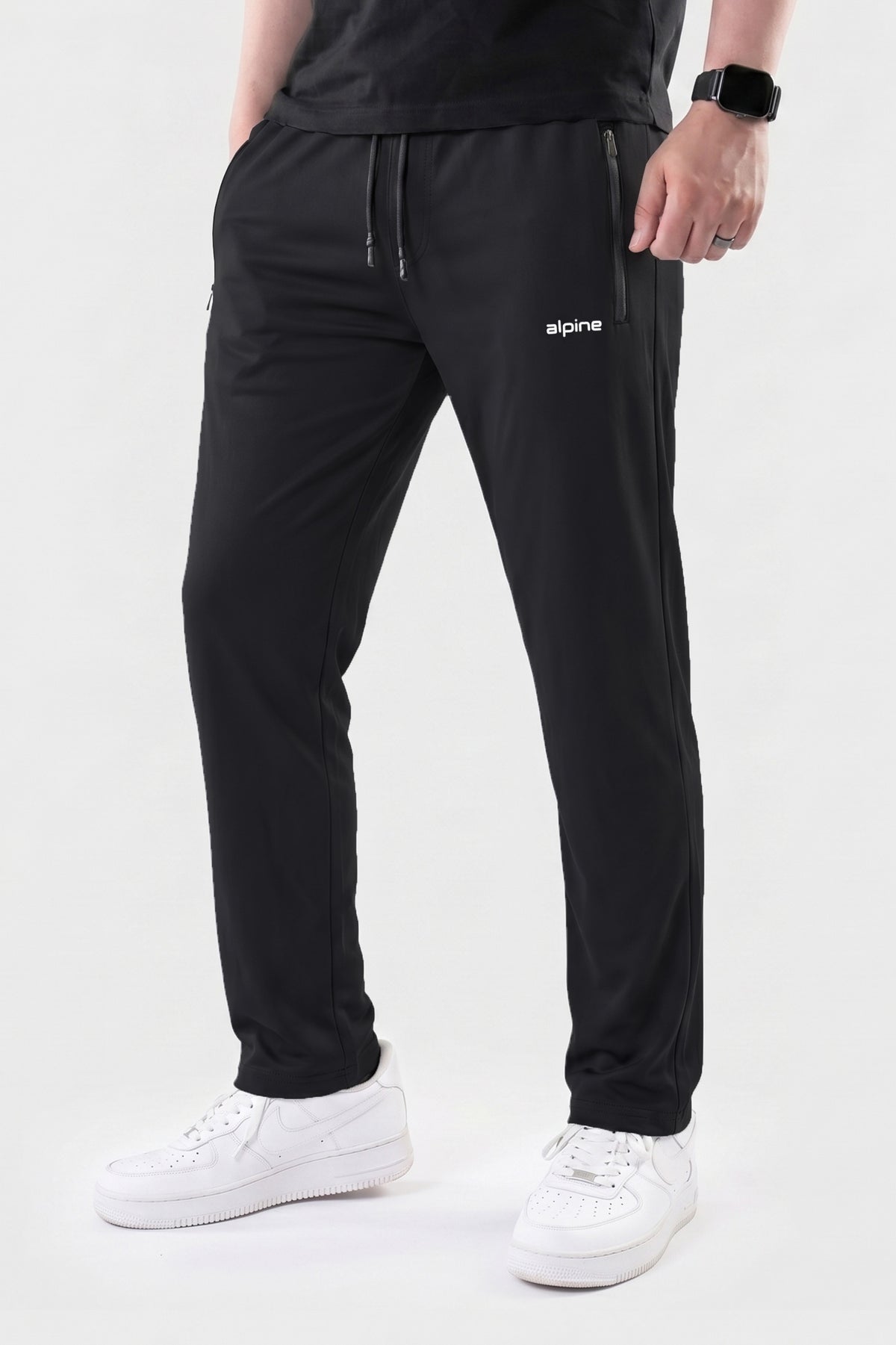 Alpine Men’s Black Performance Trousers – Active Fit Edition