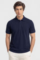 Alpine Men’s Navy Blue Plain Cotton PQ Polo Shirt