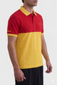 Alpine Men’s Yellow Cotton Polo Shirt - Dual Tone Edition