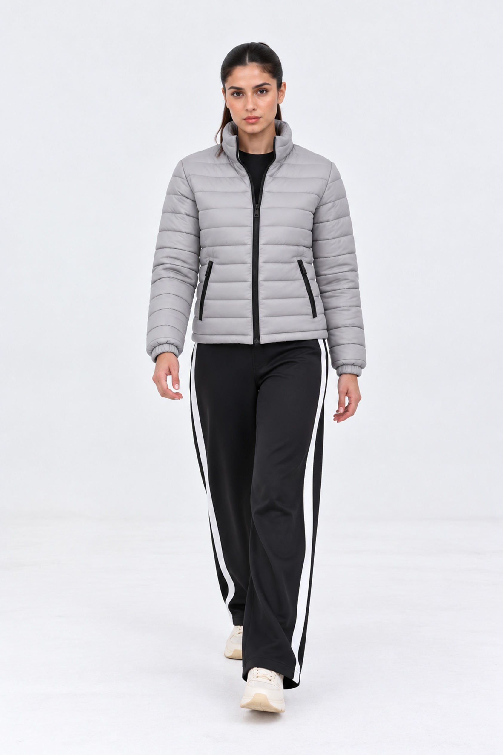 Alpine Women's Puffer Jacket Grey