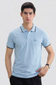 Alpine Men’s Sky Blue Polo Shirt – Executive Fit