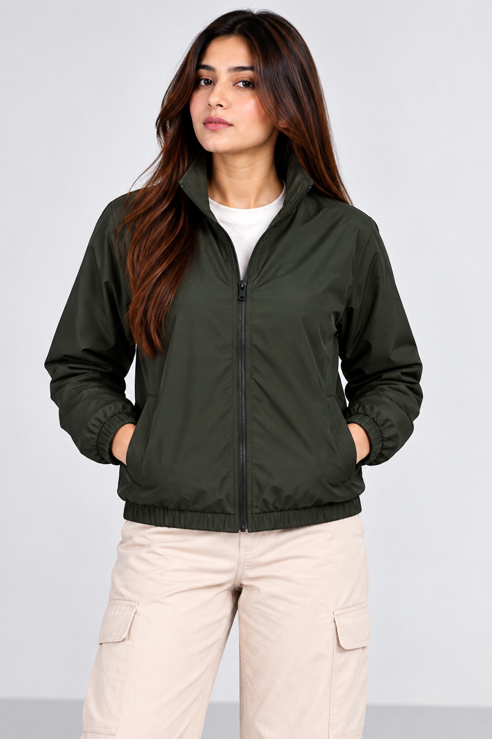 Alpine Women's Wind Breaker Dark Green
