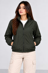 Alpine Women's Wind Breaker Dark Green