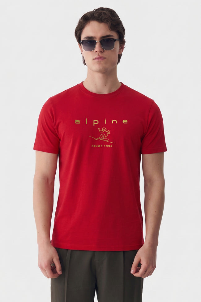 Alpine Men’s Red High Density Graphic Tee Hover Image