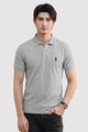 Alpine Men’s Silver Grey Cotton Polo Shirt – Heritage Polo Club
