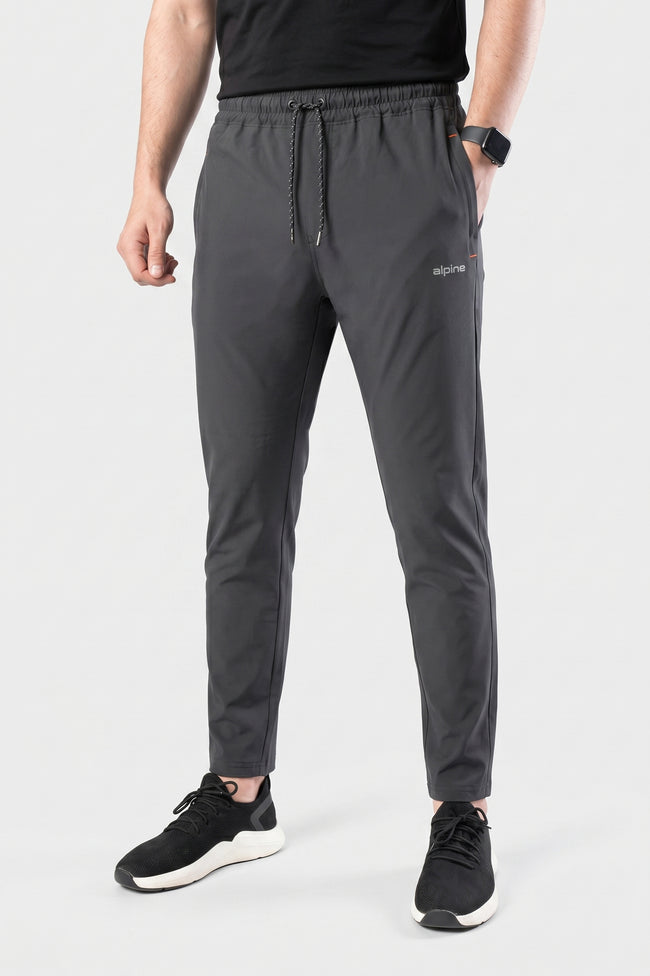 Alpine Premium Activewear Grey Trouser – Performance Fit Hover Image