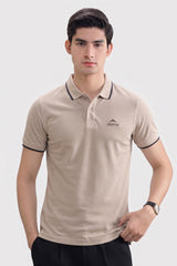 Alpine Men’s Sand Polo Shirt – Executive Fit