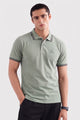Alpine Men’s Smart Casual Cotton PQ Polo – Hunter Green