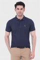 Alpine Men’s Navy Blue Cotton Polo Shirt – Prestige Rider Edition