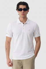 Alpine Men’s White Polo – Elite Minimal Series