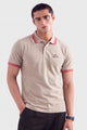 Alpine Men’s Smart Casual Cotton PQ Polo – Sand