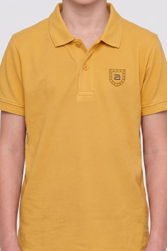 Alpine Kids Minimal Polo Yellow – Premium Quality Main Image