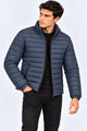 Alpine Men’s Puffer Jacket Grey Navy Blue