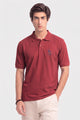 Alpine Men’s Maroon Cotton Polo Shirt – Signature Rider Edition