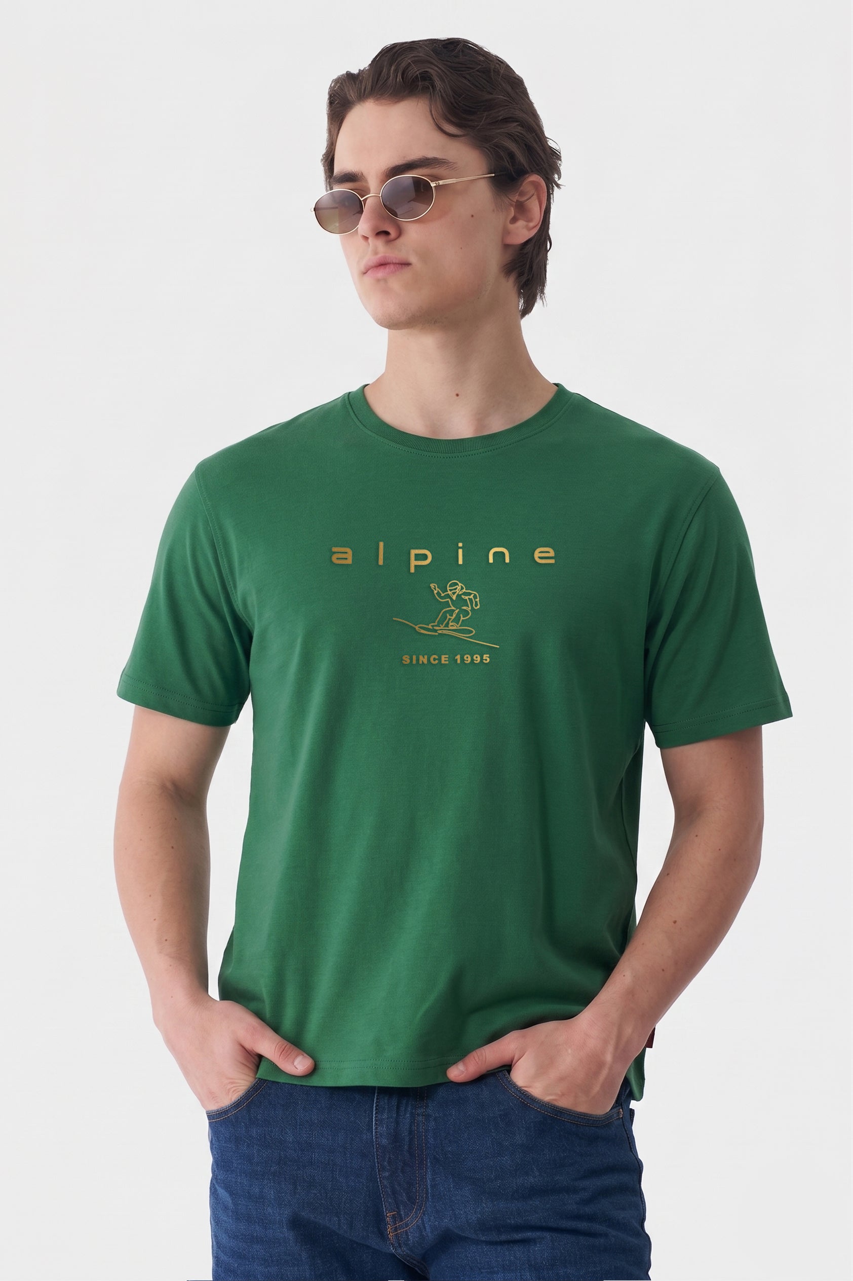Alpine Men’s Forest Green High Density Graphic Tee