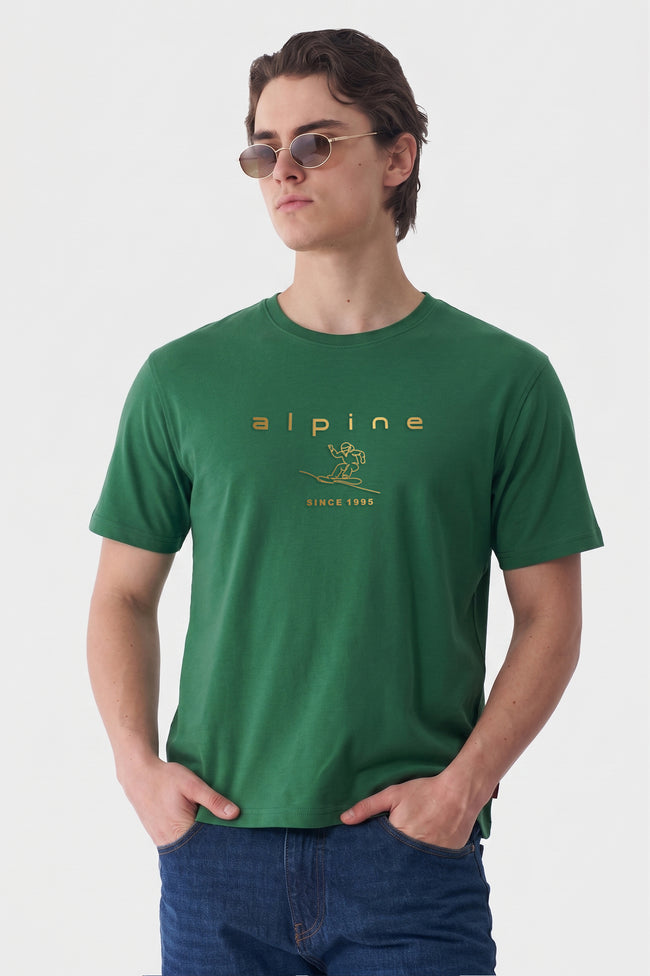 Alpine Men’s Forest Green High Density Graphic Tee Hover Image