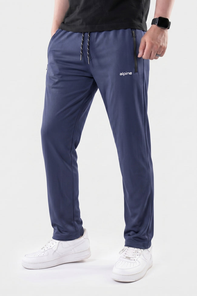Alpine Men’s Navy Blue Performance Trousers – Active Fit Edition Hover Image