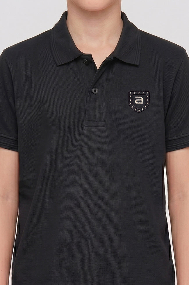 Alpine Kids Minimal Polo Black – Premium Quality Main Image