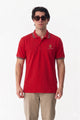 Alpine Men’s Red Cotton Polo Shirt - Limited Edition