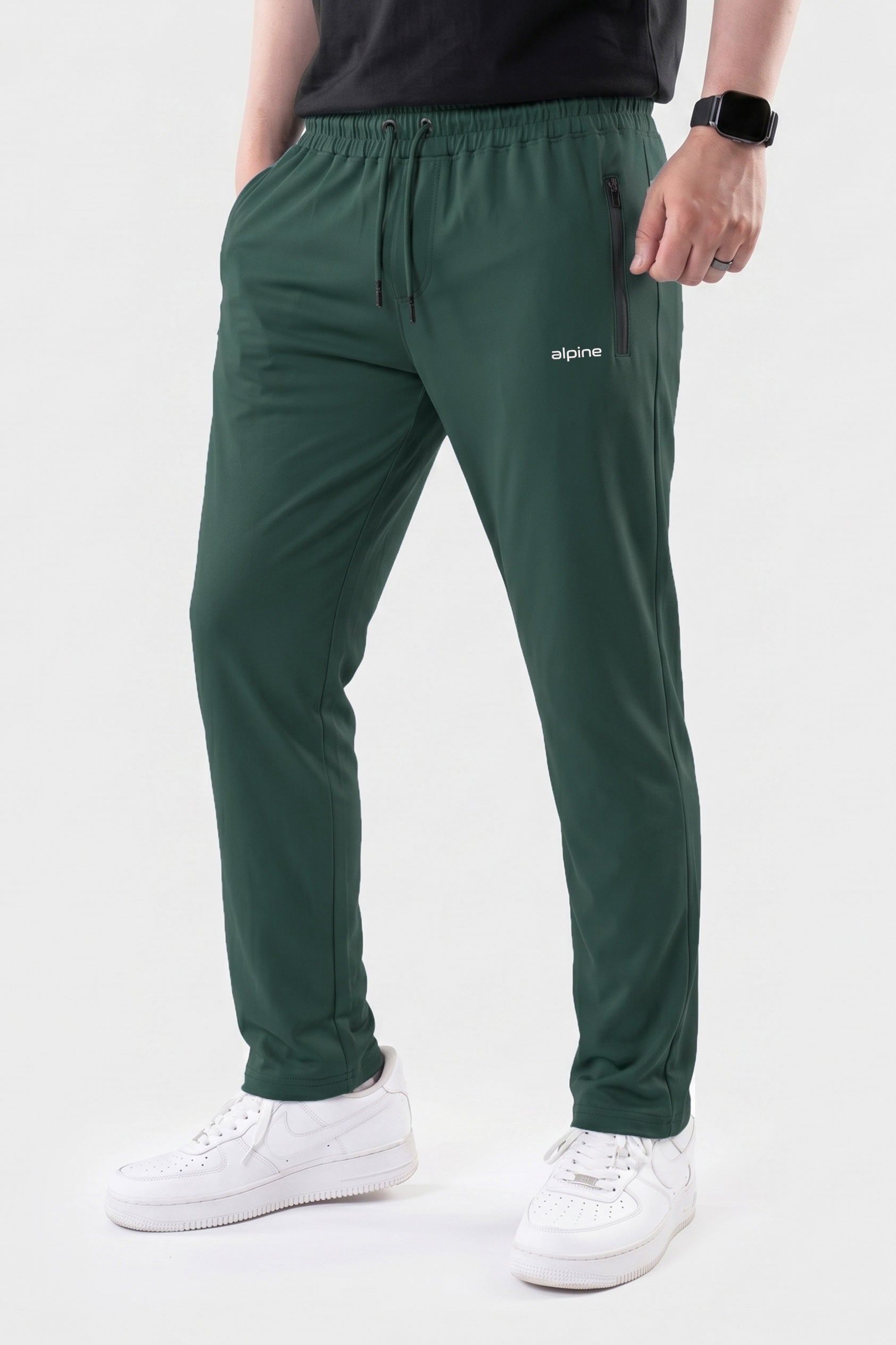 Alpine Men’s Green Performance Trousers – Active Fit Edition